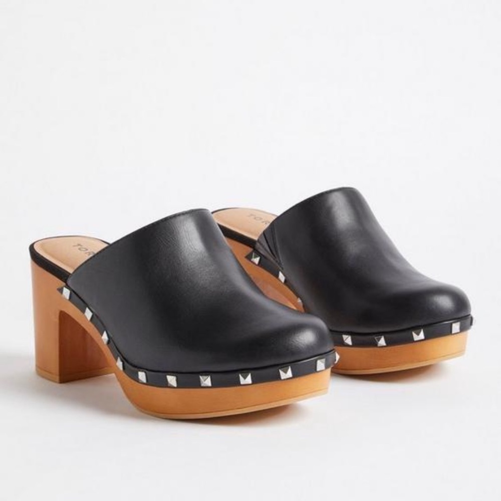 Platform Wooden Heel Mule size11W